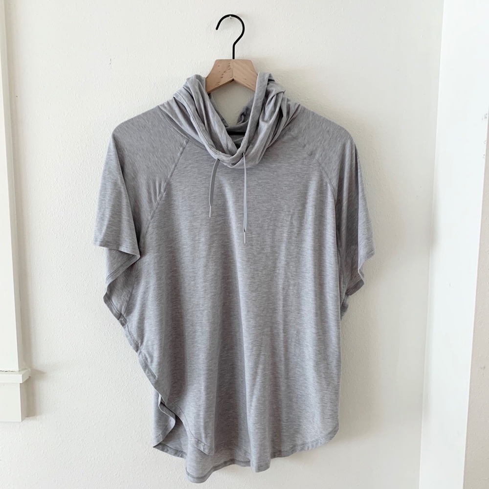 GAPFIT GRAY HOODED PONCHO